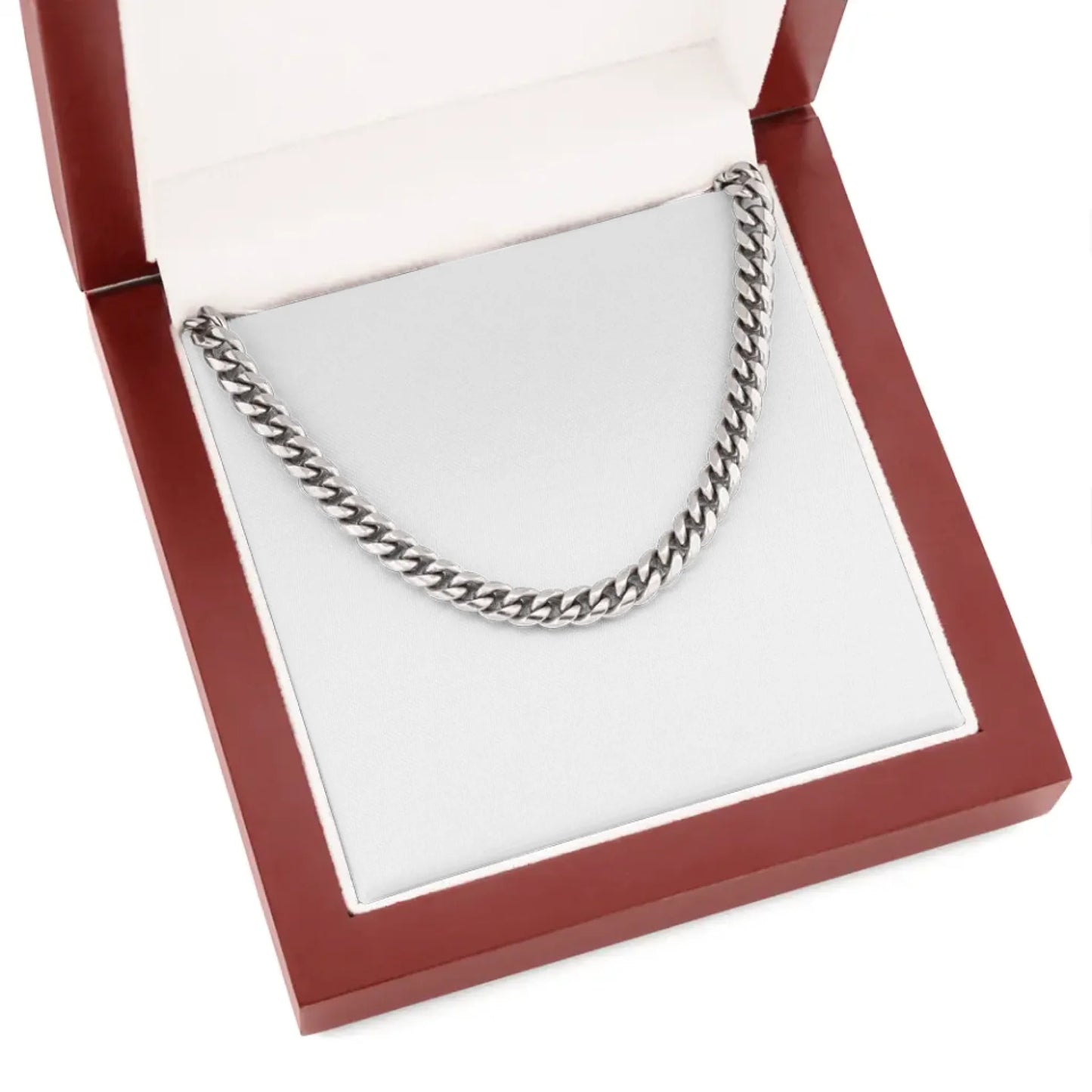 Cuban Link Chain Gifts For Him Wedding Anniversary Engagement Present For Son Fathers Day Unique Minimalist Chain For Boyfriend Xmas Gift Ideas For Husband Personalized Gifts For Valentine Best Gift For Coworkers Graduation Custom Made Gift Under $100