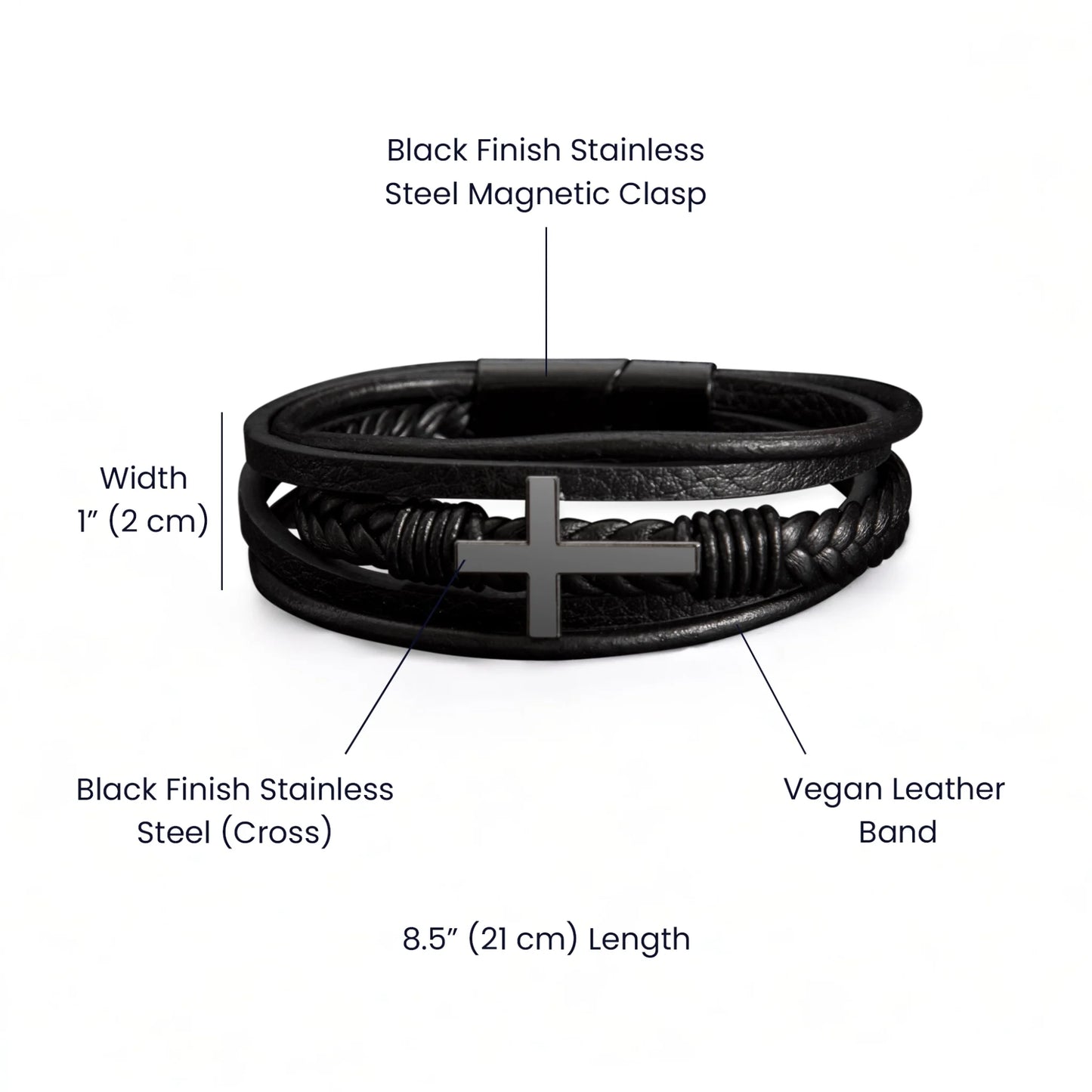 Specification Image For The Love you forever Bracelet