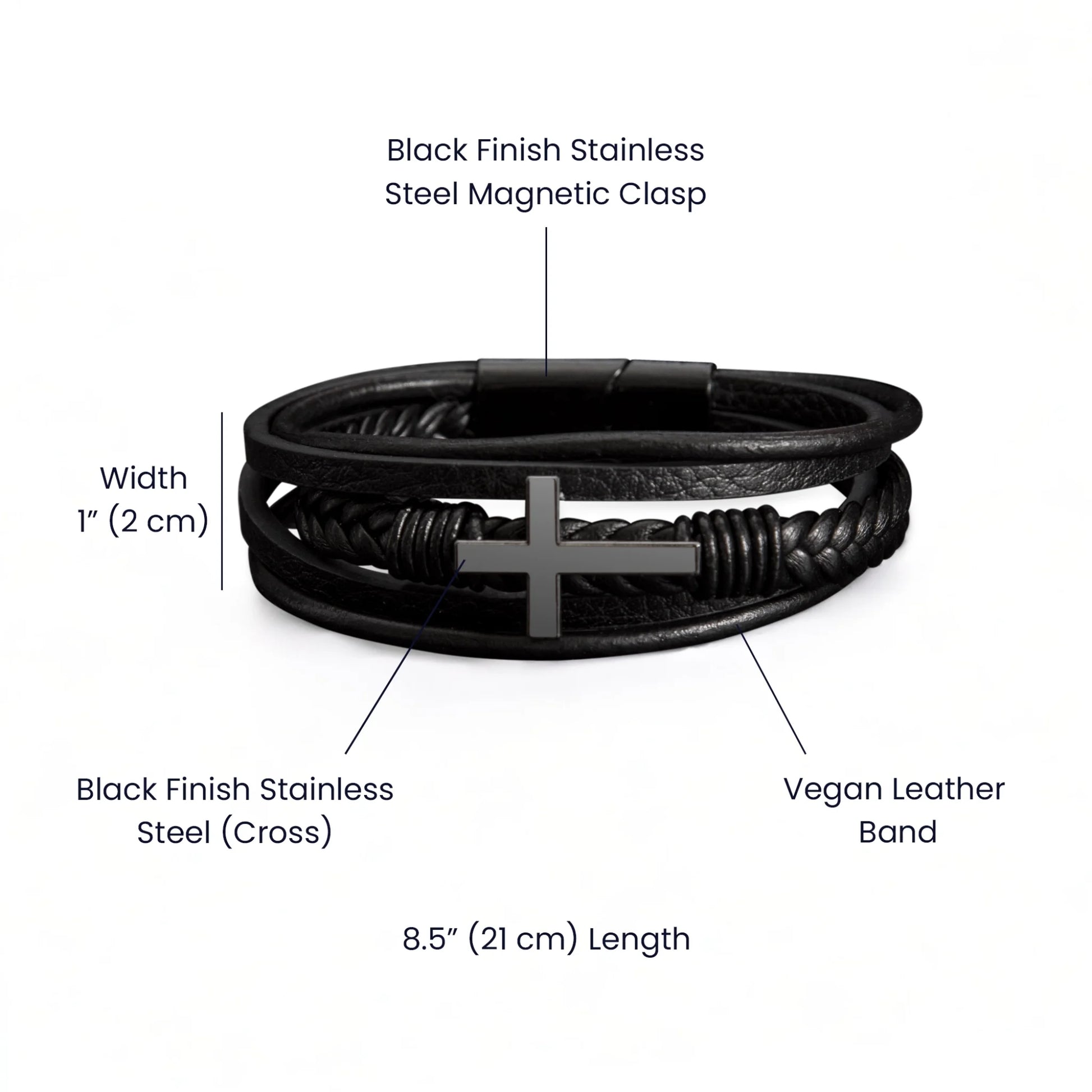 Specification Image For The Love you forever Bracelet