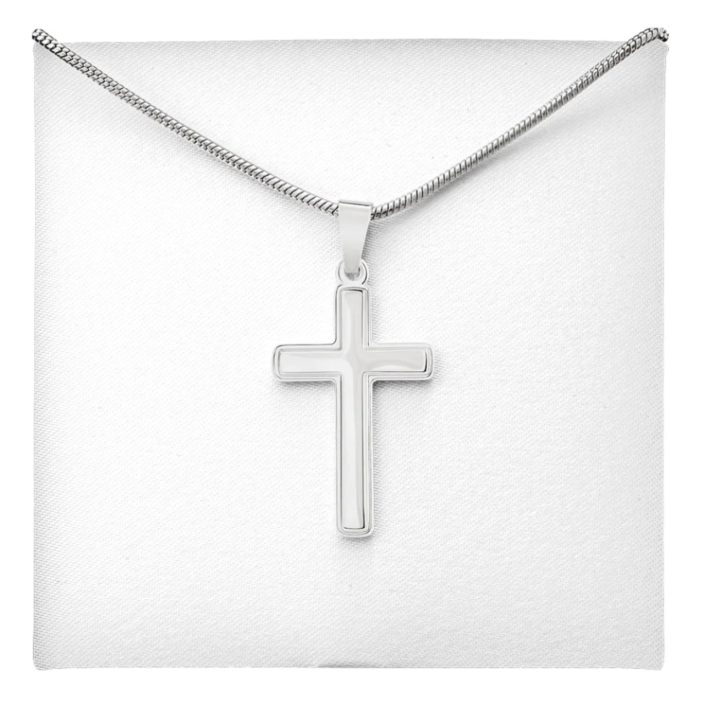 Stainless Steel Cross Necklace Gifts For Him Wedding Anniversary Engagement Present For Son Fathers Day Minimalist Cross For Boyfriend Xmas Gift Ideas For Husband Personalized Gifts For Valentine Best Gift For Coworkers Graduation Custom Gift Under $100