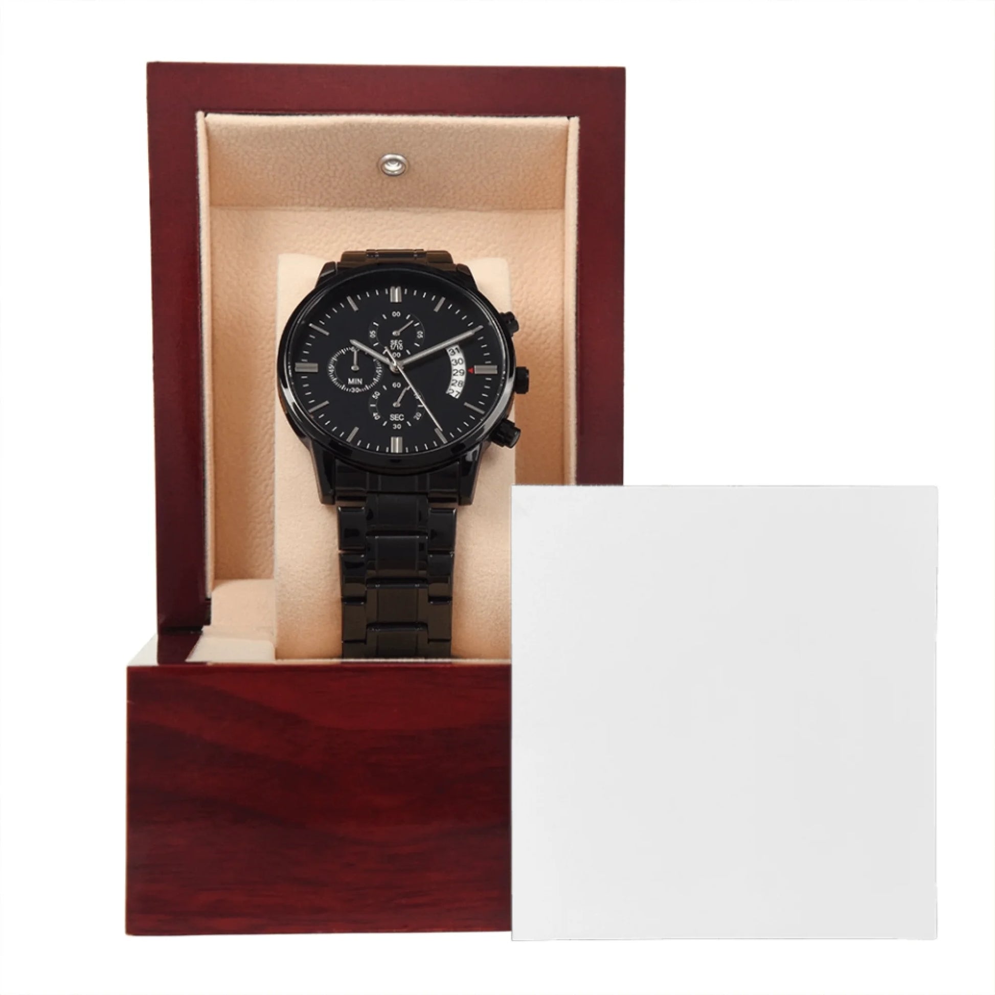 Black Chronograph Watch 9