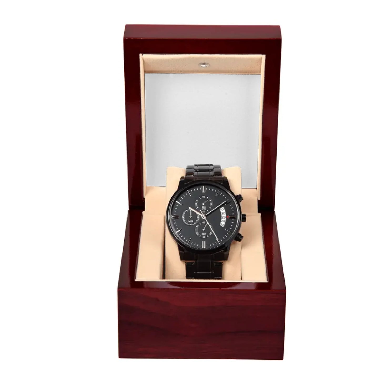 Chronograph Watch Gifts For Him Wedding Anniversary Engagement Present For Son Fathers Day Unique Minimalist Watch For Boyfriend Xmas Gift Ideas For Husband Personalized Gifts For Valentine Best Gift For Coworkers Graduation Custom Made Gift Under $100