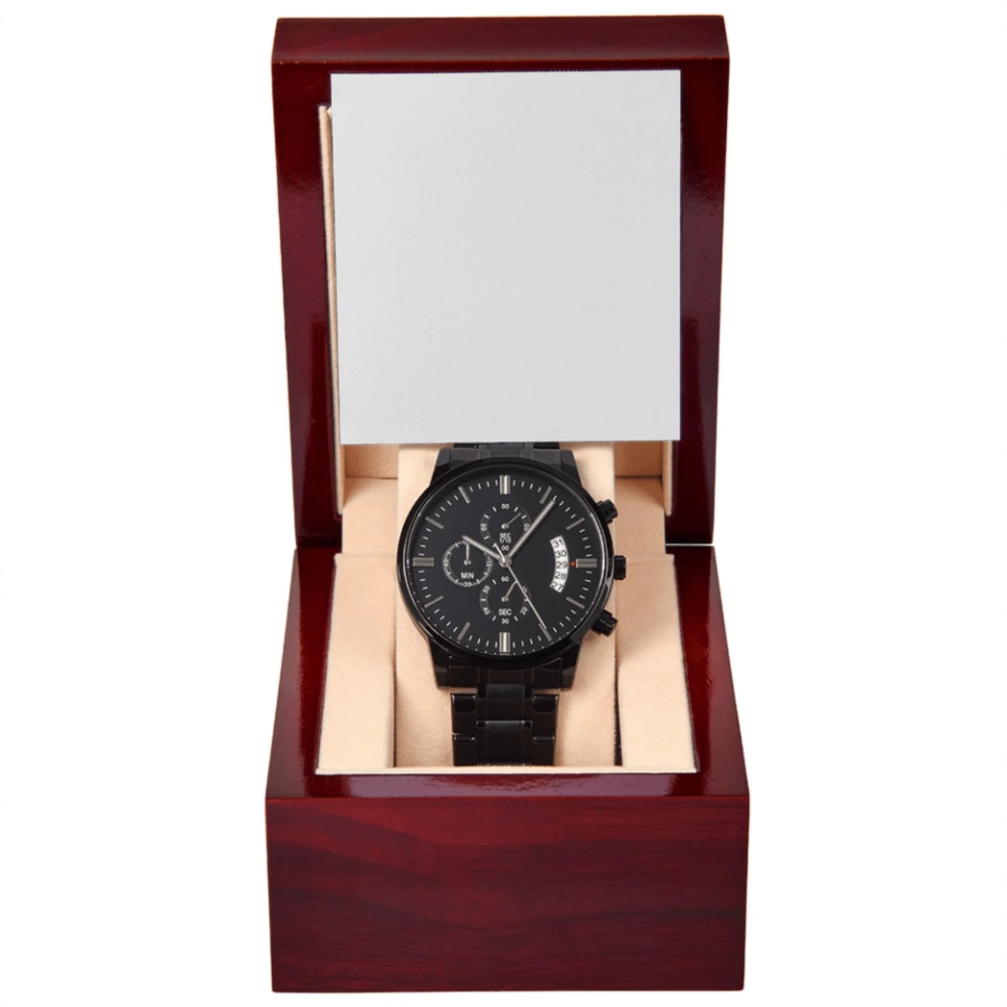 Black Chronograph Watch 10