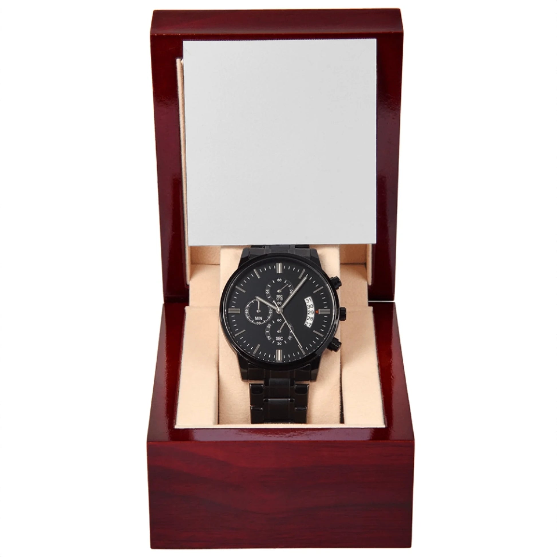 Black Chronograph Watch 10