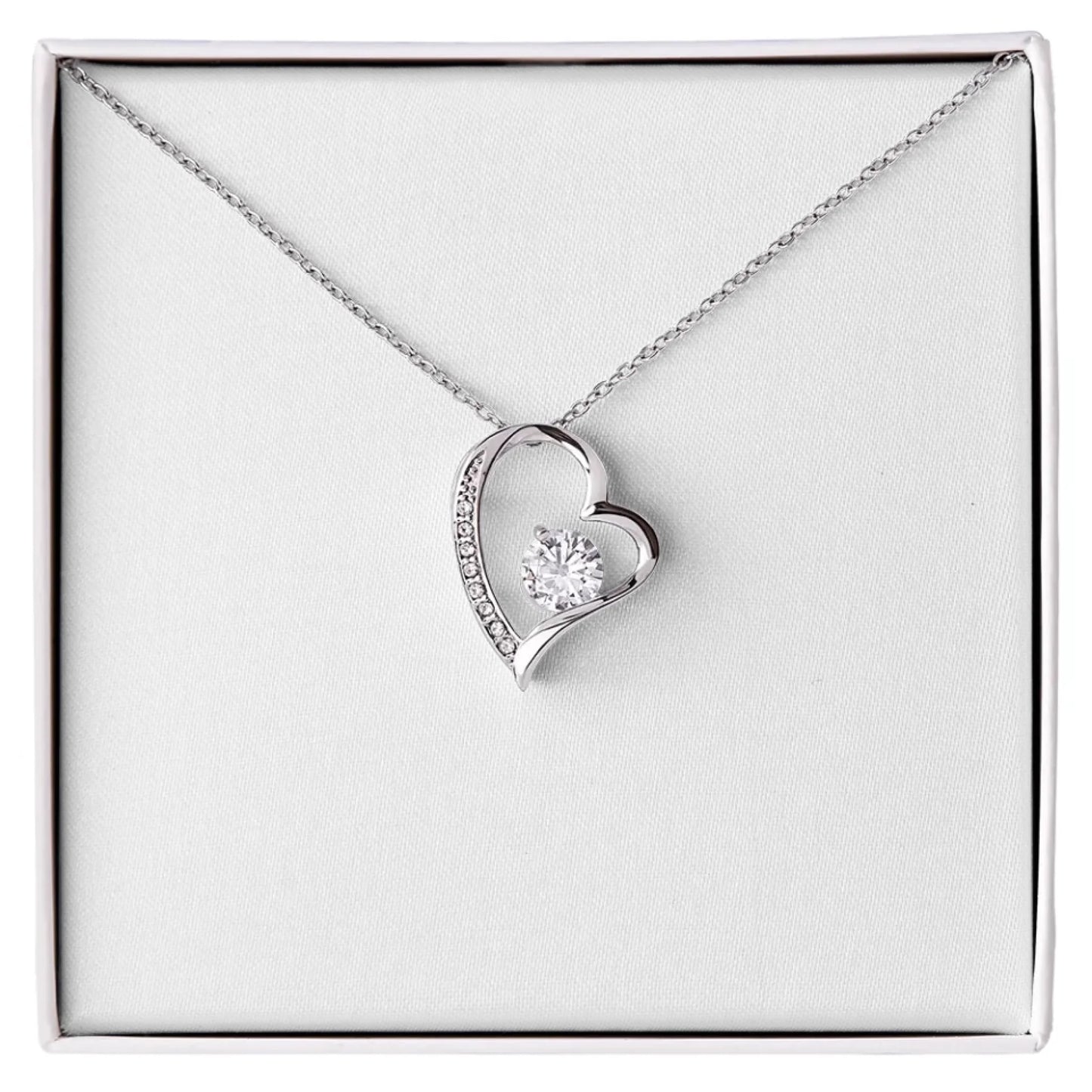 Forever Love Necklace Birthday Gifts For Her Wedding Anniversary Engagement Present For Mothers Day Unique Minimalist Pendant For Girlfriend Xmas Gift Ideas Personalized Gifts For Valentine Best Gift for Coworkers Graduation Custom Made Gift under $100