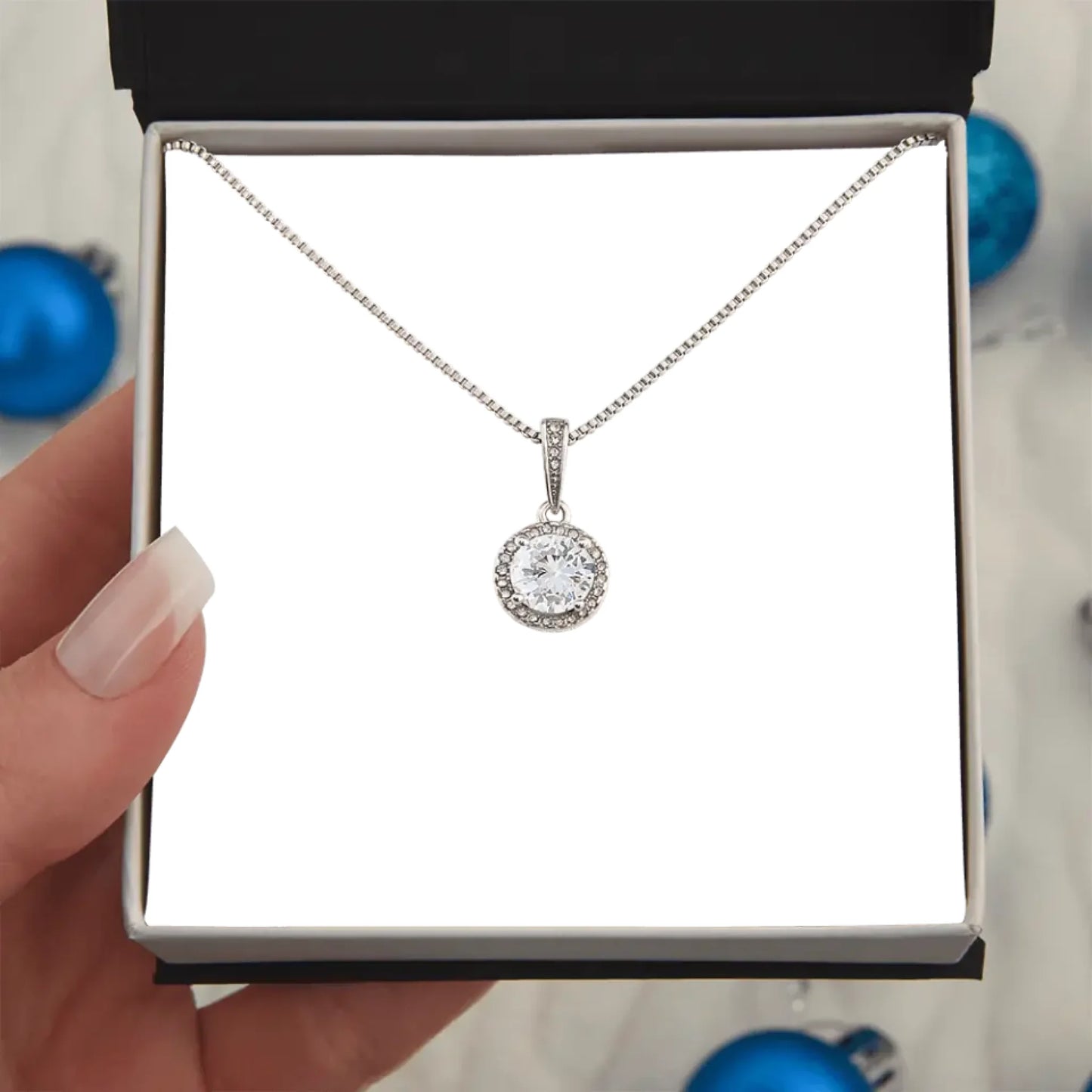 Eternal Hope Necklace Birthday Gifts For Her Wedding Anniversary Engagement Present For Mothers Day Unique Minimalist Pendant For Girlfriend Xmas Gift Ideas Personalized Gifts For Valentine Best Gift for Coworkers Graduation Custom Made Gift under $100