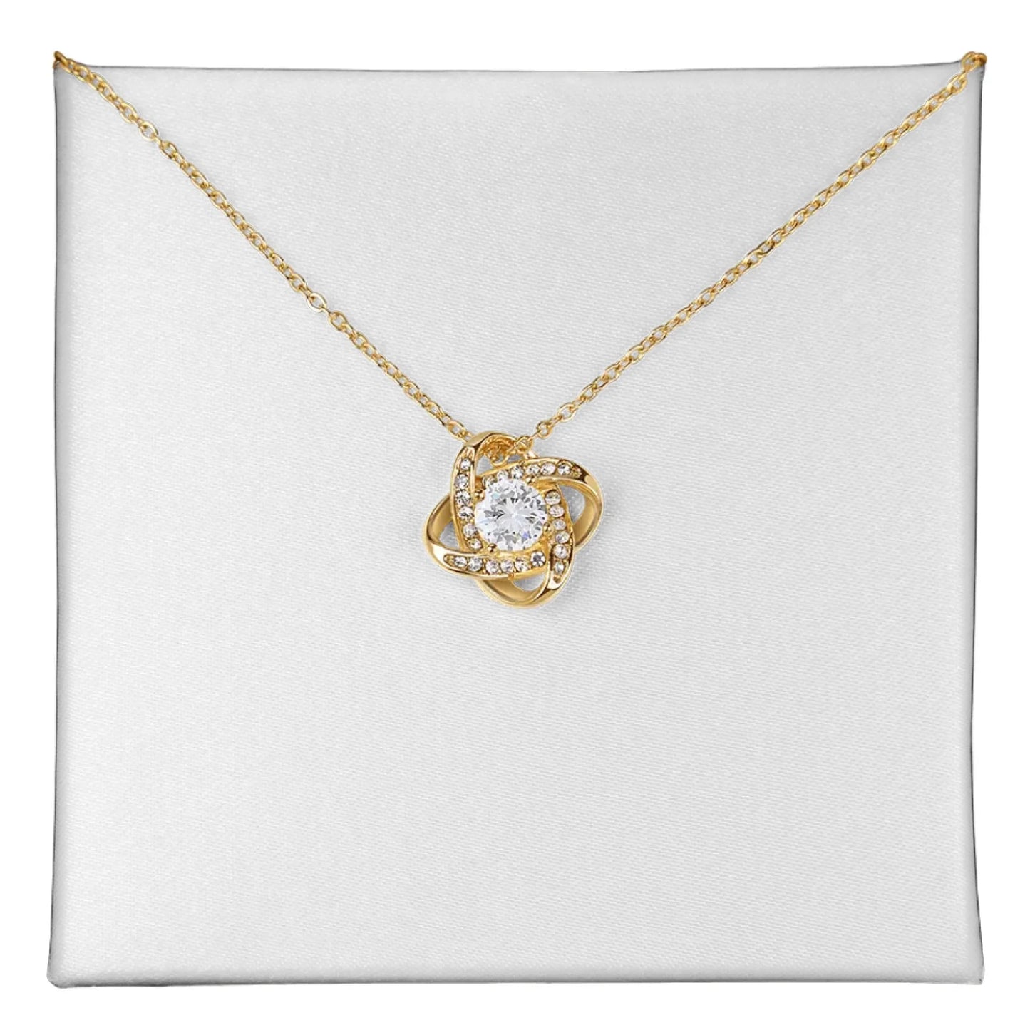 Love Knot Necklace Xmas Gifts For Her Timeless Jewelry Wedding Anniversary Valentine Present For Wife Mothers Day Heartfelt Pendant For Girlfriend Birthday Gift Ideas For Daughter Personalized Keepsake For Bestie Bridesmaid Thank You Gift Under $100