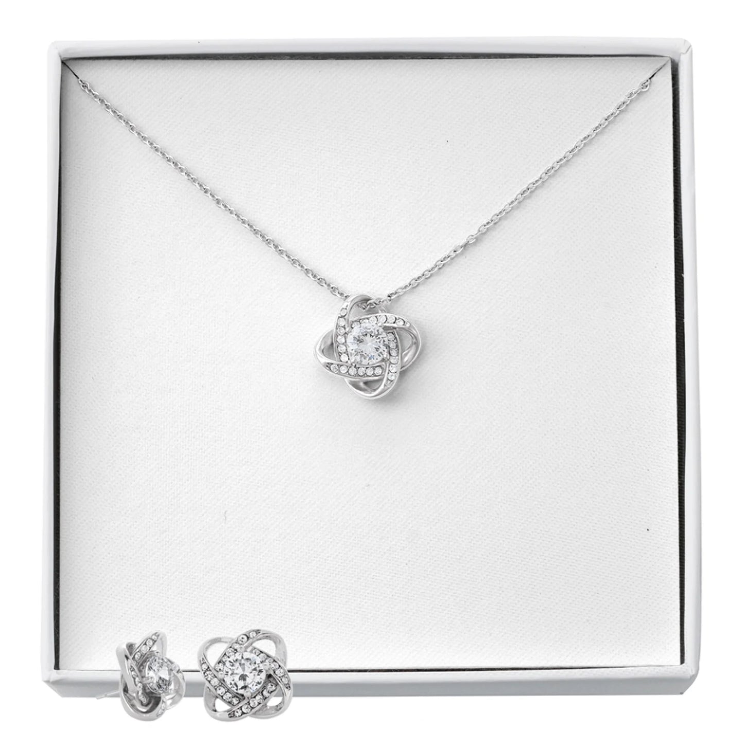 Love Knot Necklace & Earring AMZ