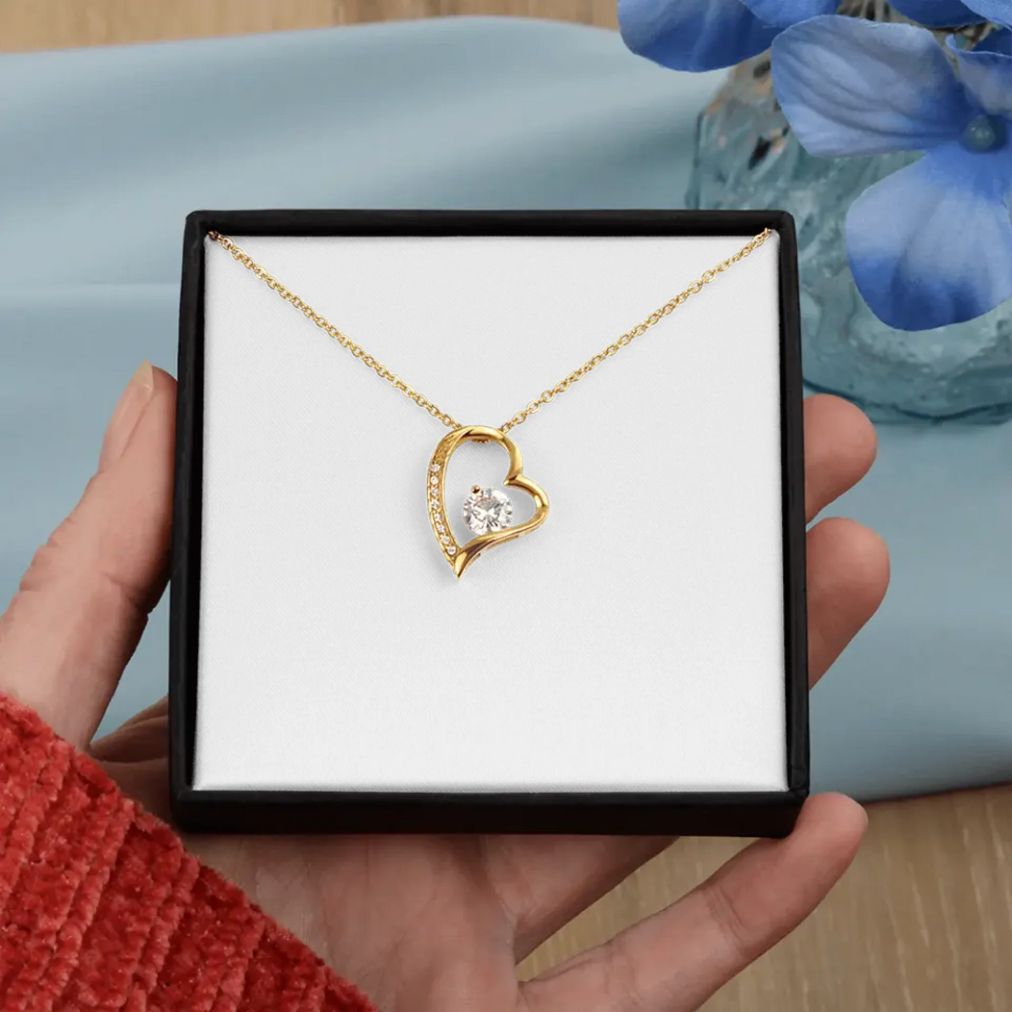 Forever Love Necklace Birthday Gifts For Her Wedding Anniversary Engagement Present For Mothers Day Unique Minimalist Pendant For Girlfriend Xmas Gift Ideas Personalized Gifts For Valentine Best Gift for Coworkers Graduation Custom Made Gift under $100